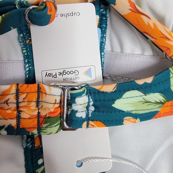 CUPSHE Women's Ladies Vintage Lace Bikini Sets Beach Swimwear size Large NWT - Picture 9 of 14